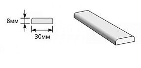 Притворная планка для дверей Браво, Nordic Oak (mr.wood)